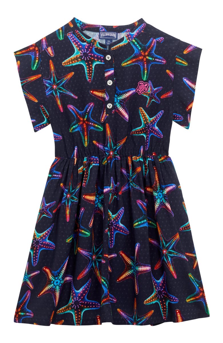 Vilebrequin Kids' Disco Stars Rayon Long Dress, Main, color,