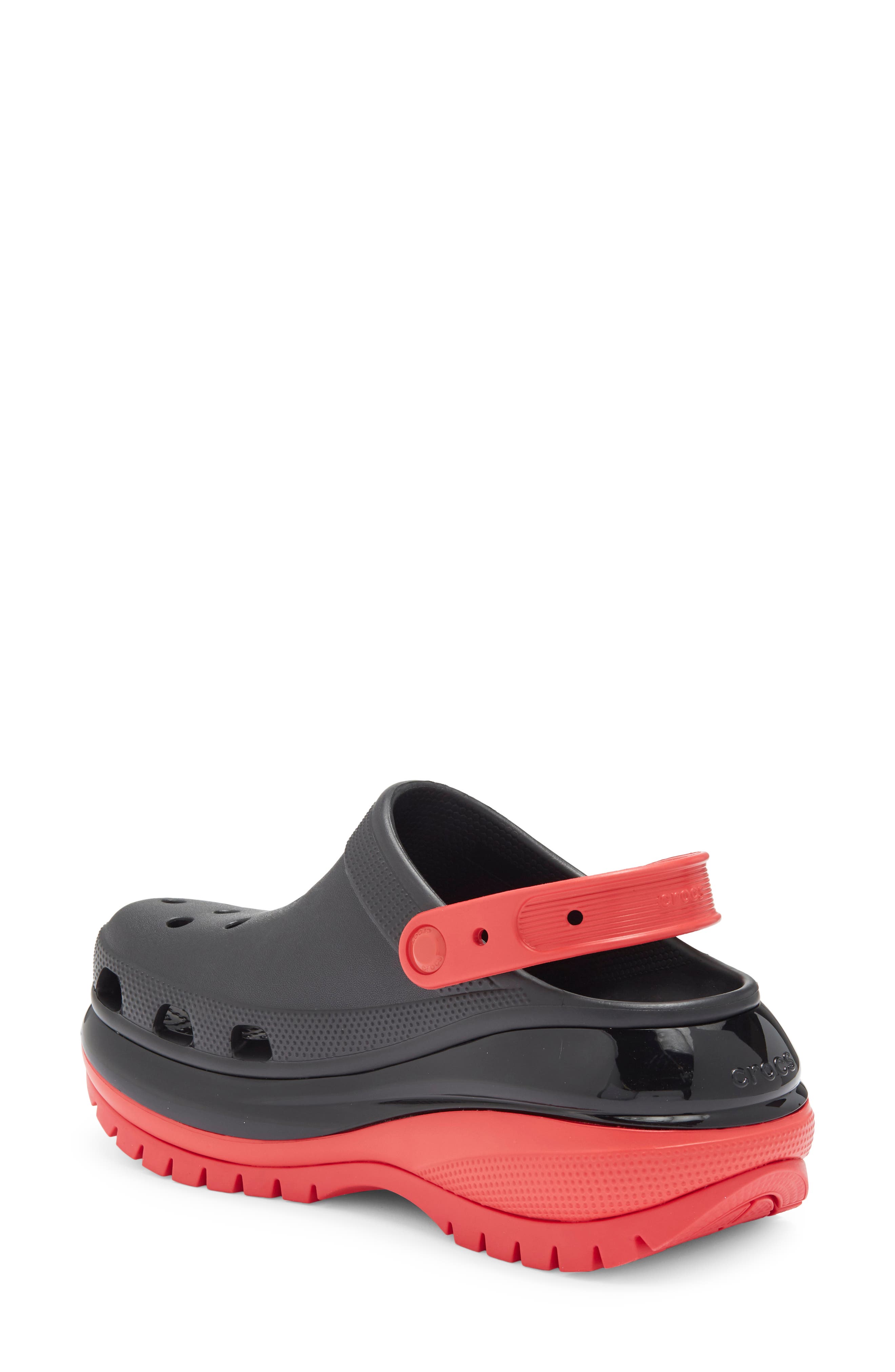 CROCS Mega Crush Clog, Alternate, color, Black/ Varsity Red