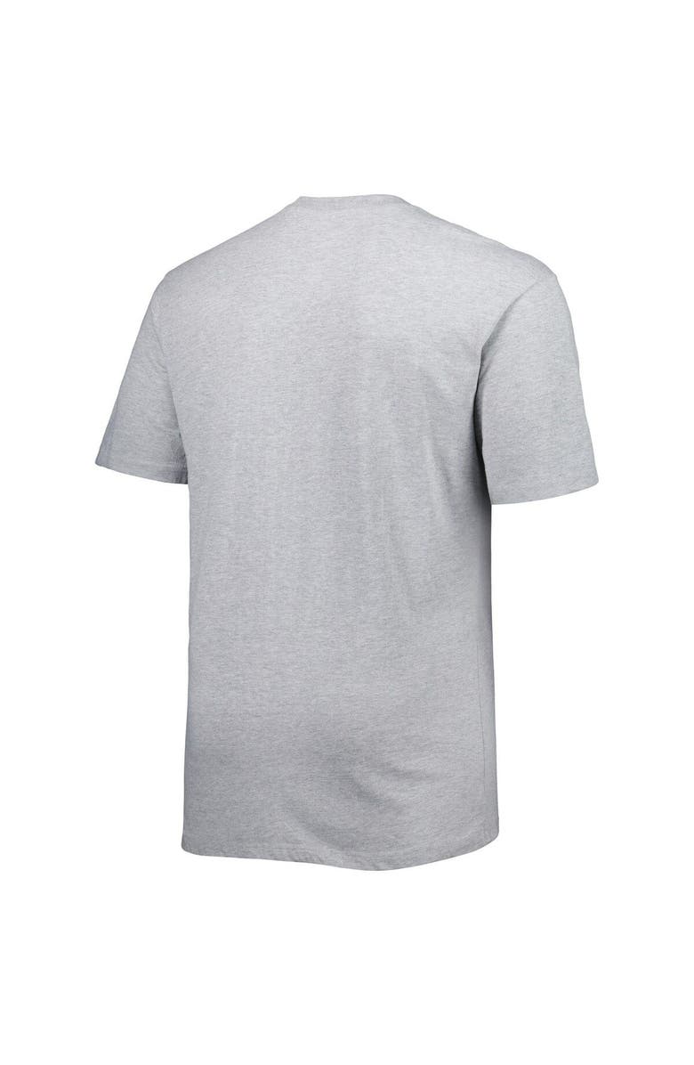 PROFILE Men's Heathered Gray Los Angeles Lakers Big & Tall Heart & Soul T-Shirt, Alternate, color, 