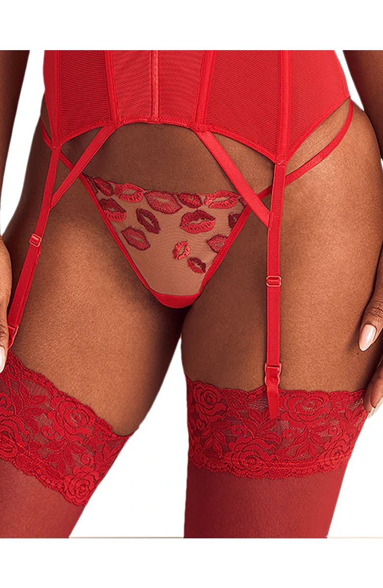 Adore Me Besos G-String Panties, Main, color, Dark Red