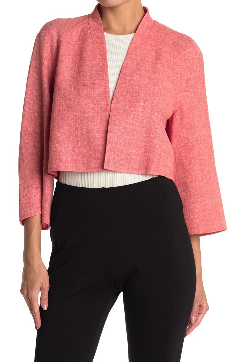 Akris Romain Cropped Wrap Jacket, Main, color, 