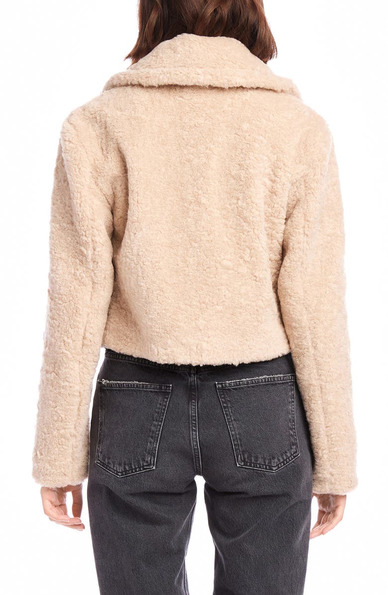 FIFTEEN TWENTY Iva Crop Faux Shearling Jacket, Alternate, color,