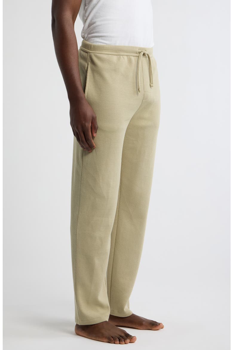 Waffle Knit Lounge Pants, Alternate, color, LIGHT/ PASTEL GREEN