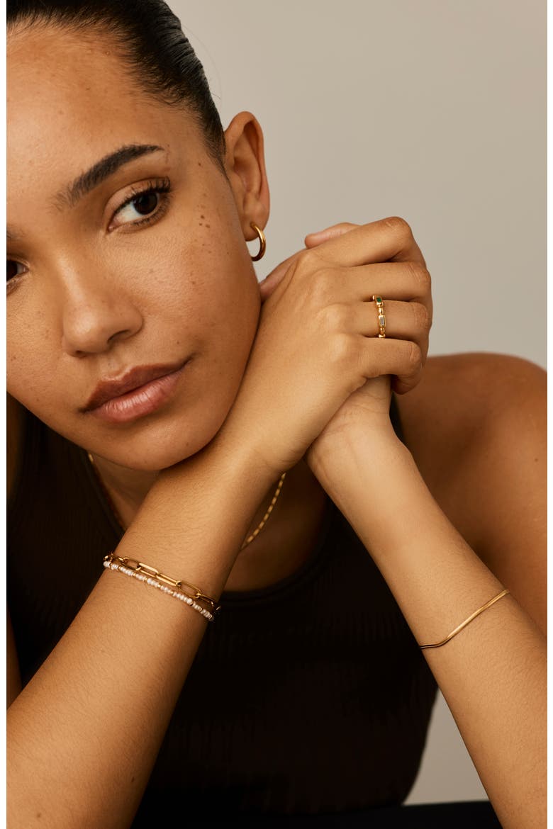 Molten Stone Stacking Ring, Alternate, color, GOLD
