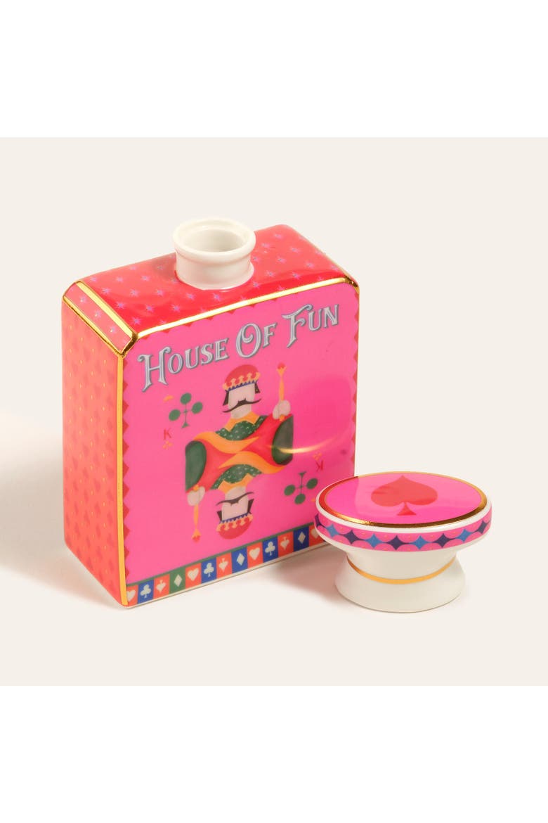 Shekou Porcelain Decorative Object 12. oz Artisan Accent, Alternate, color, Pink