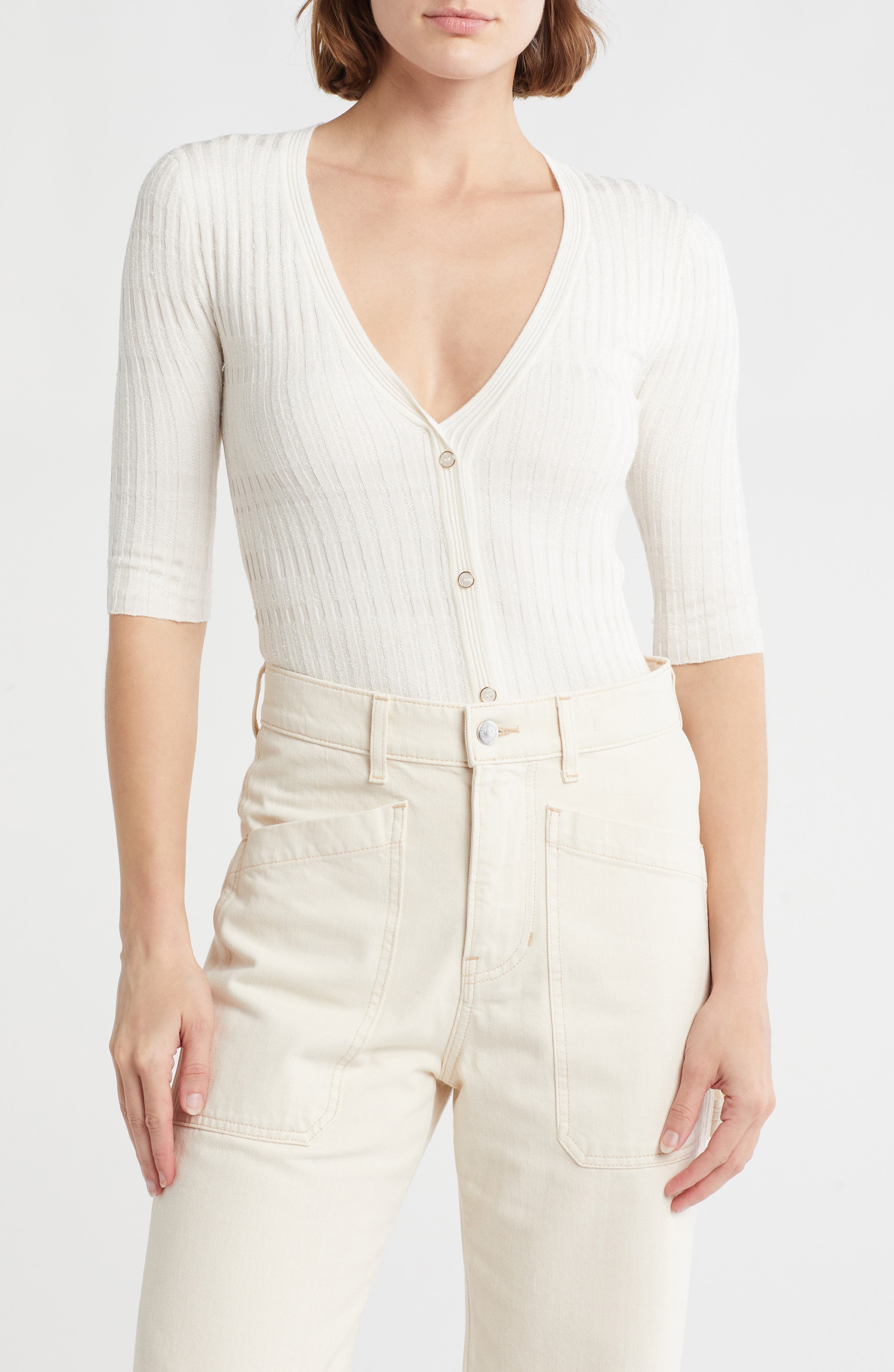 Veronica Beard Calliope Elbow Sleeve Cardigan