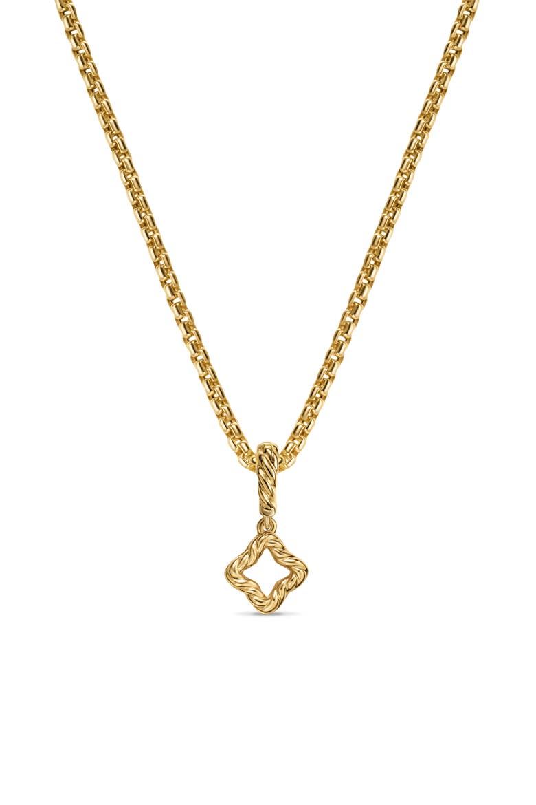 Micro Pavé Quatrefoil Enhancer in 18K Yellow Gold with Diamonds, 7.4mm, Alternate, color, 18K GOLD/ DIAMOND
