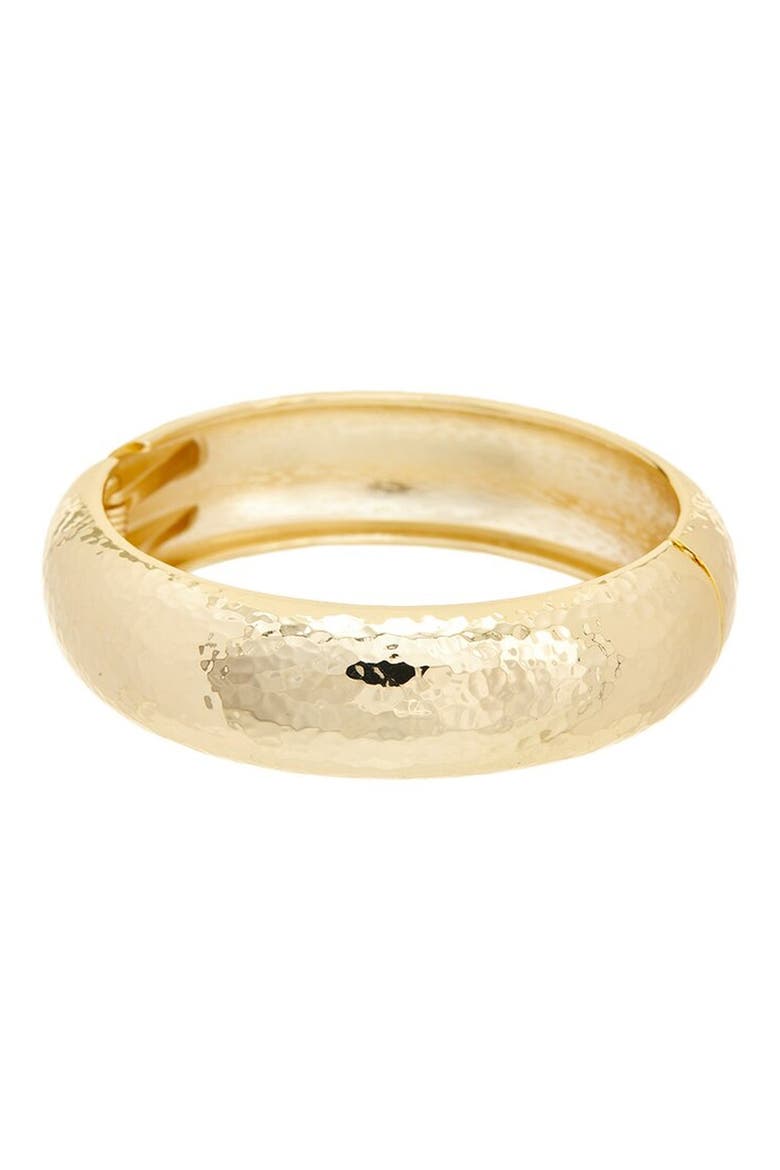 Hammered Bangle, Main, color, YELLOW