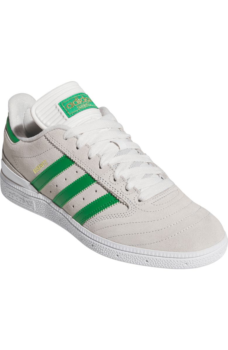 adidas Busenitz Skate Sneaker, Main, color, Crystal White/ Gold Metallic