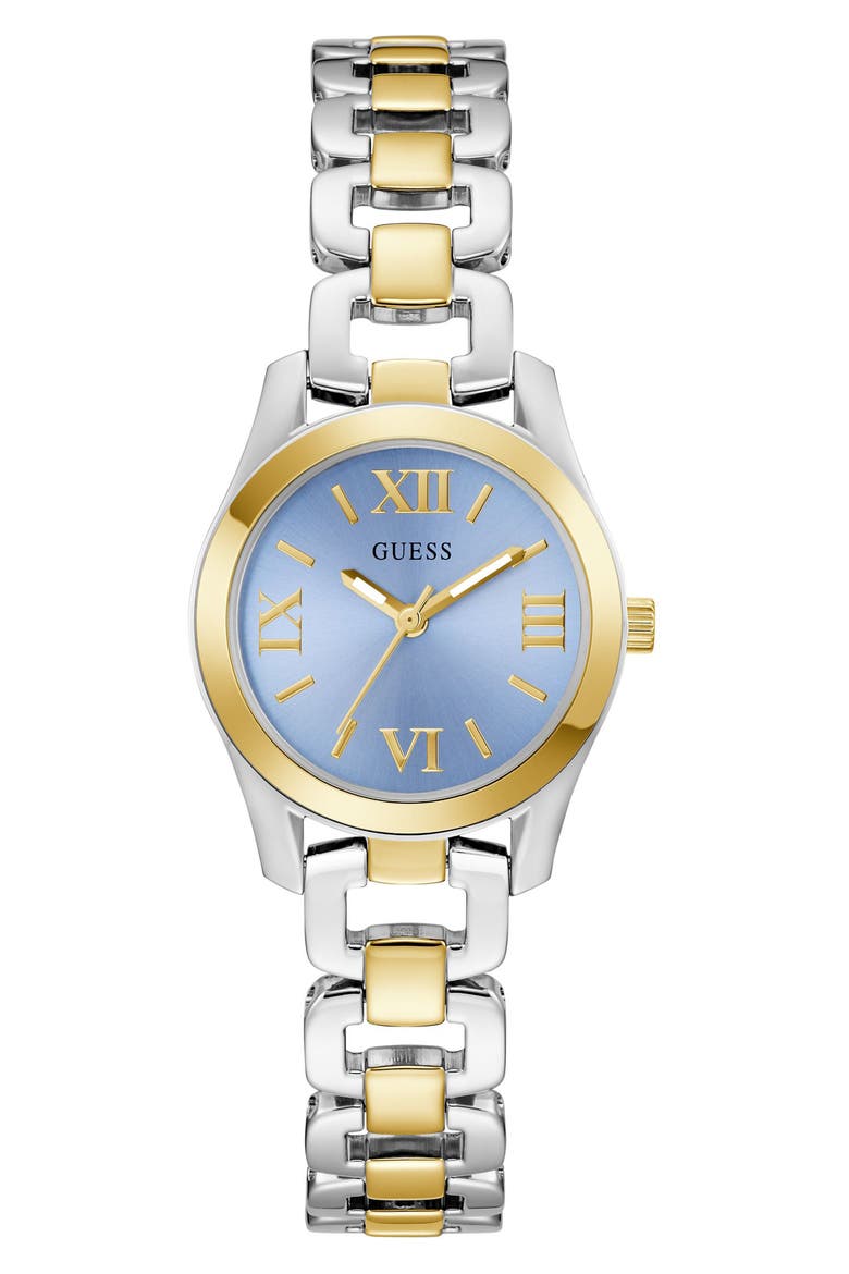 Veda Two-Tone Bracelet Watch, 28mm, Main, color, ICE BLUE