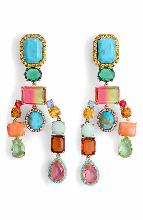 Kurt Geiger London Mixed Chandelier Drop Earrings