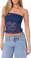 EDIKTED Ballet Lace Crop Tube Top