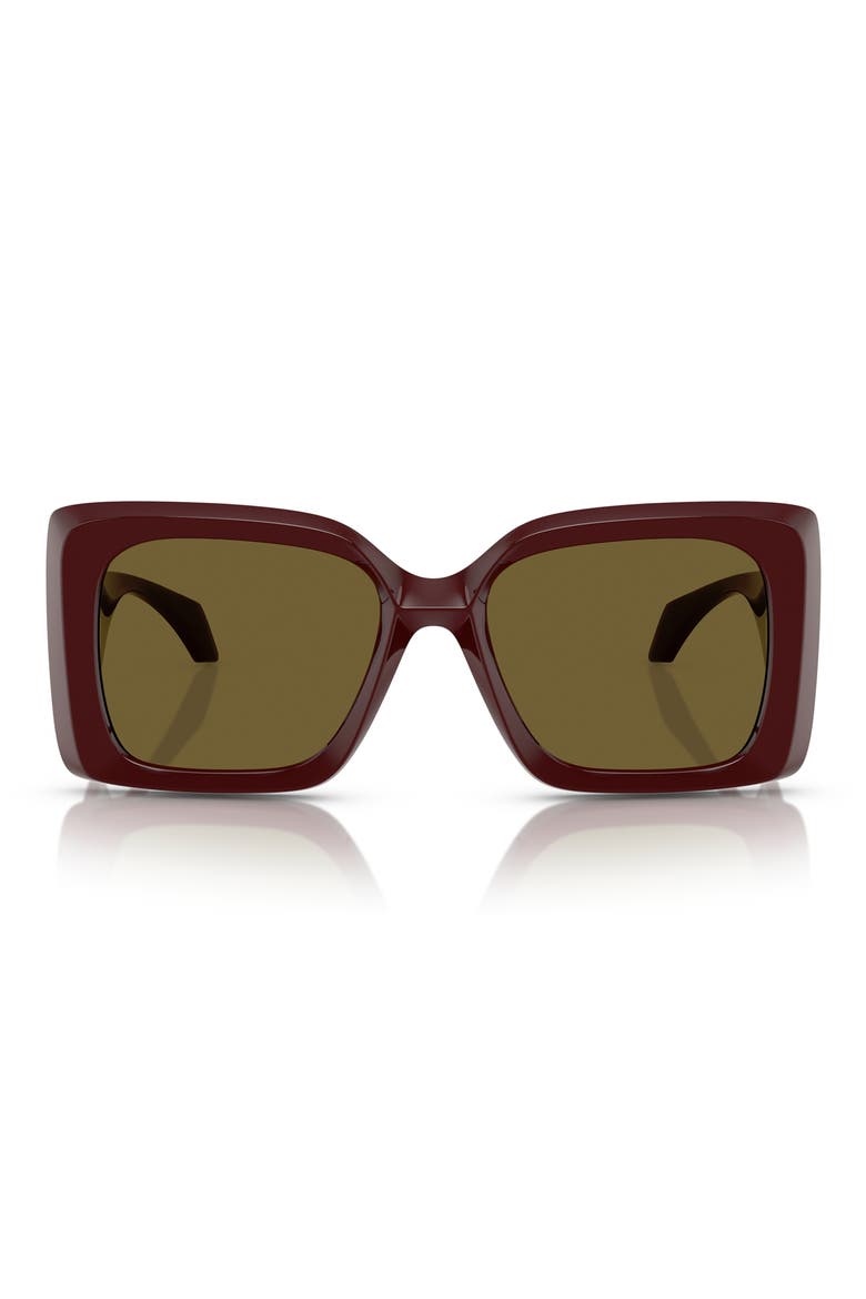 54mm Irregular Sunglasses, Main, color, DARK GREY