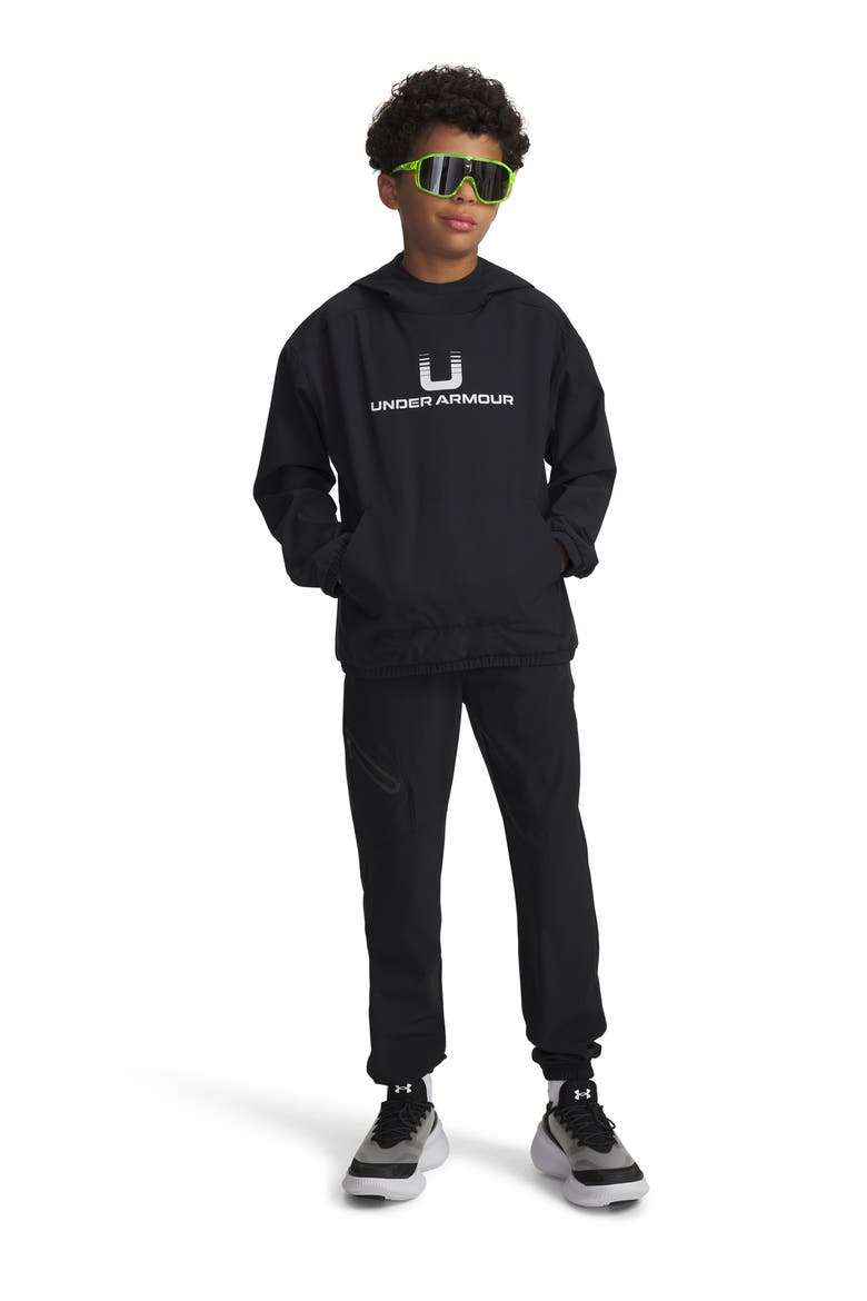 Kids' Unstoppable Woven Joggers, Alternate, color, BLACK