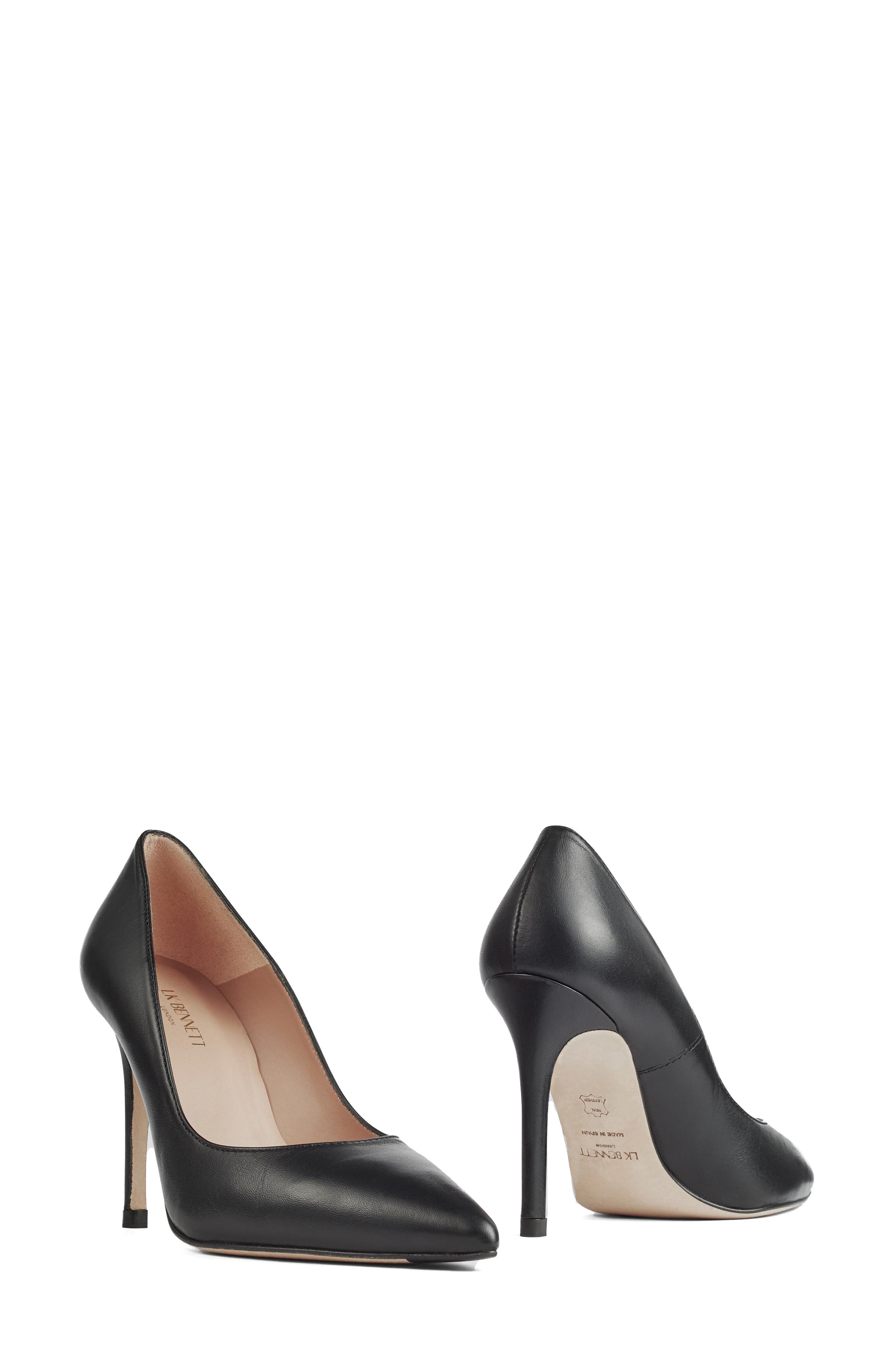 LK Bennett Fern Pointed Toe Pump, Alternate, color, Black