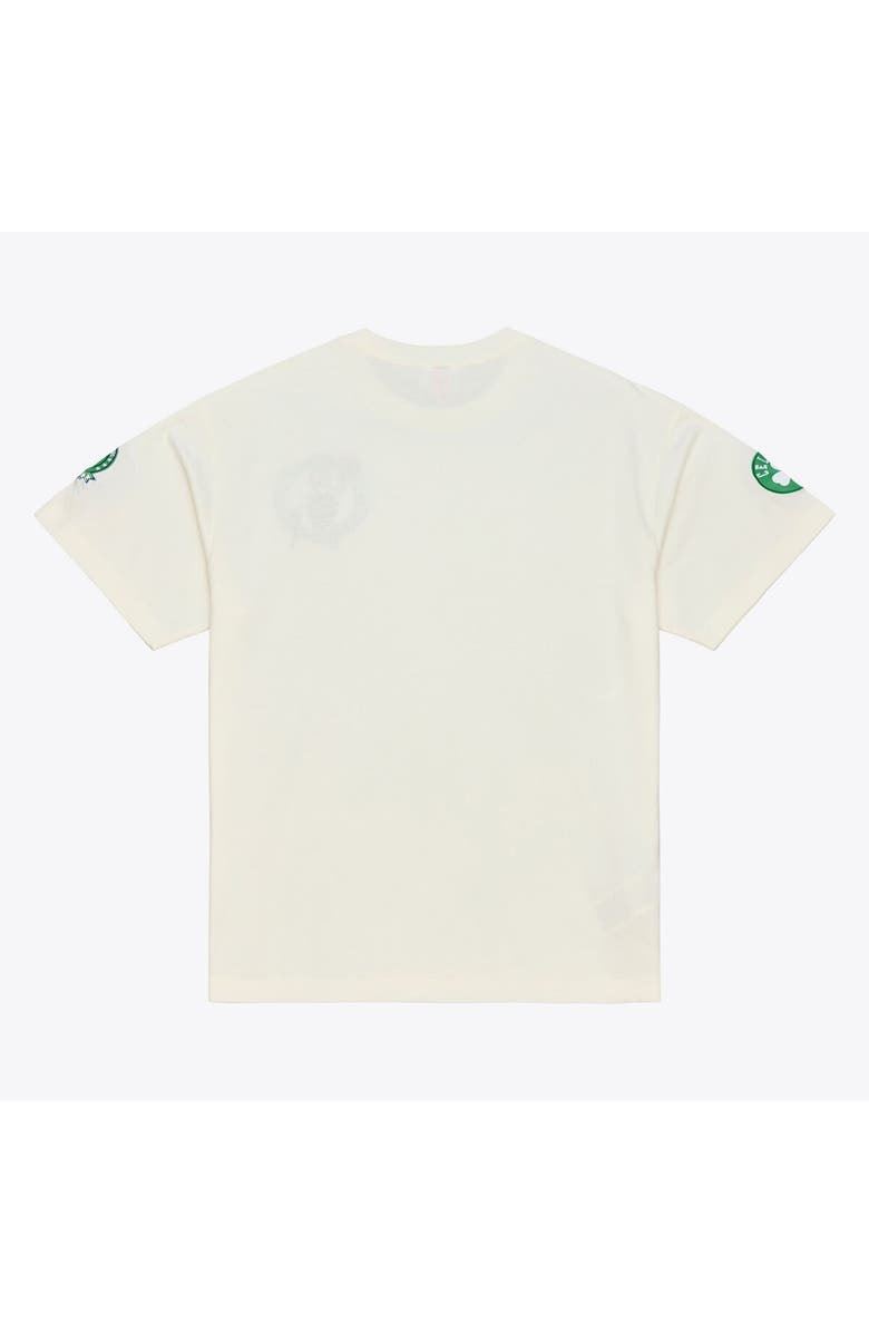 Mitchell & Ness Men's Mitchell & Ness Cream Boston Celtics Hardwood Classics Chainstitch Premium T-Shirt, Alternate, color, Cream