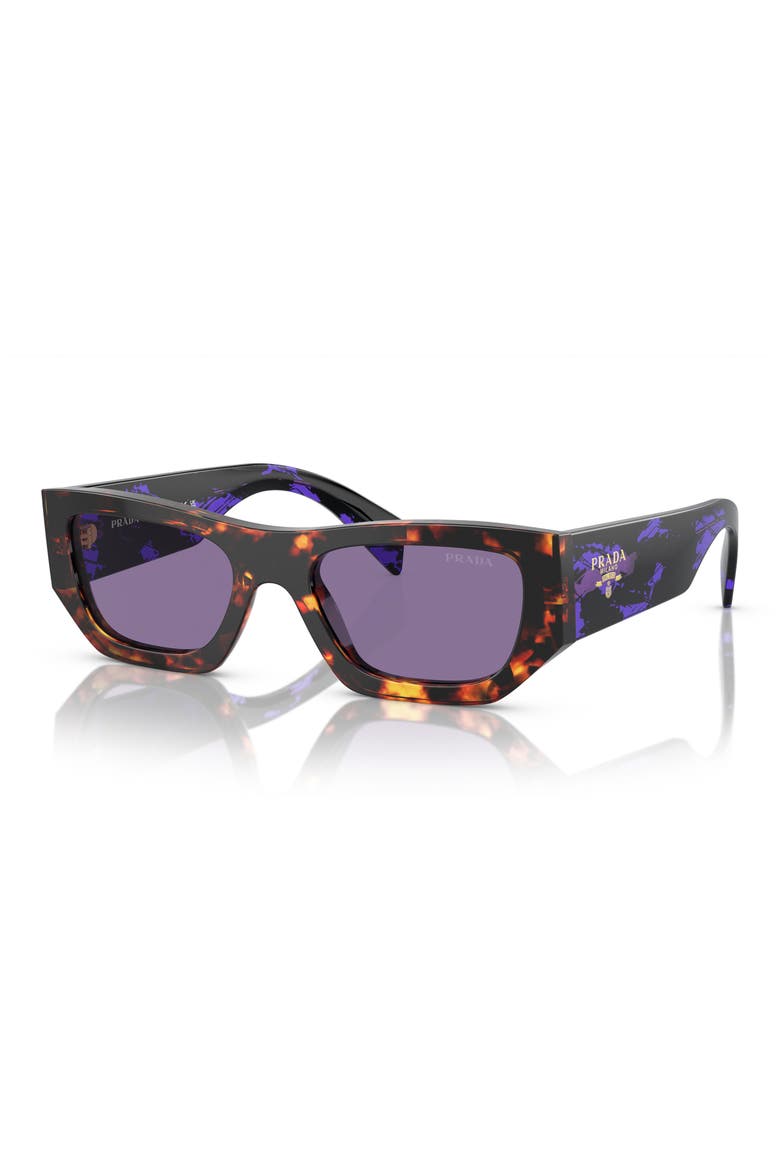 53mm Pillow Sunglasses, Alternate, color, HAVANA