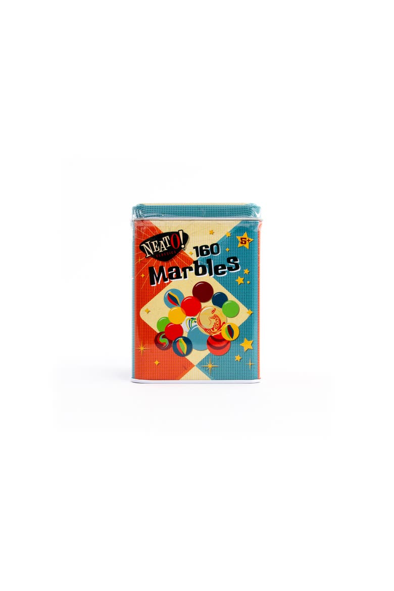 Neato Classics 160 Marbles In A Tin Box, Main, color, Multicolored