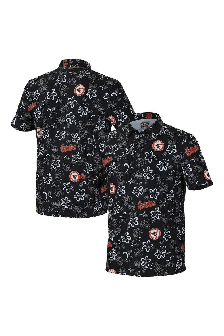Men's Reyn Spooner Black Baltimore Orioles Cooperstown Collection Performance Polo, Main, color, Black
