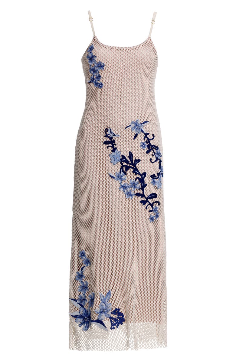 Adelaida Tales Appliqué Cover-Up Midi Dress