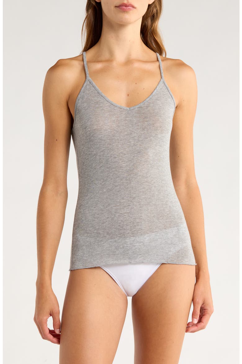 Luxe Delicate Layering Camisole, Main, color, GREY HEATHER