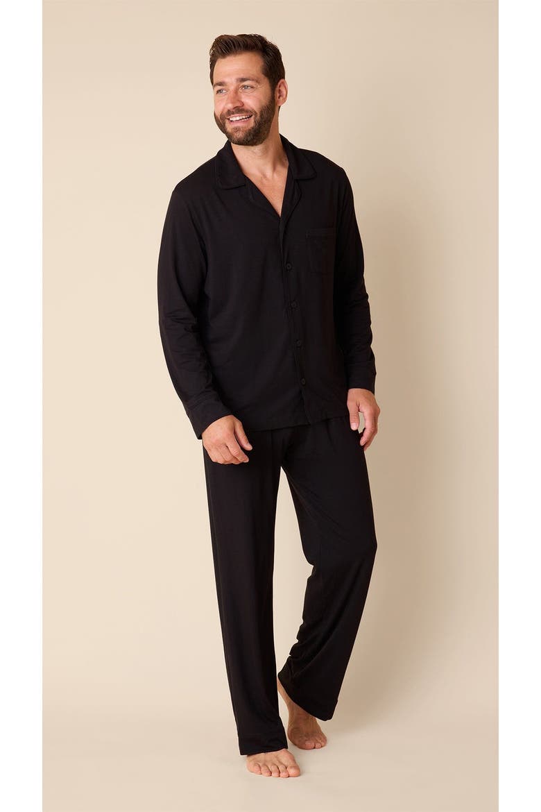 Men's Pima Knit Pajama Set, Main, color, Classic Midnight