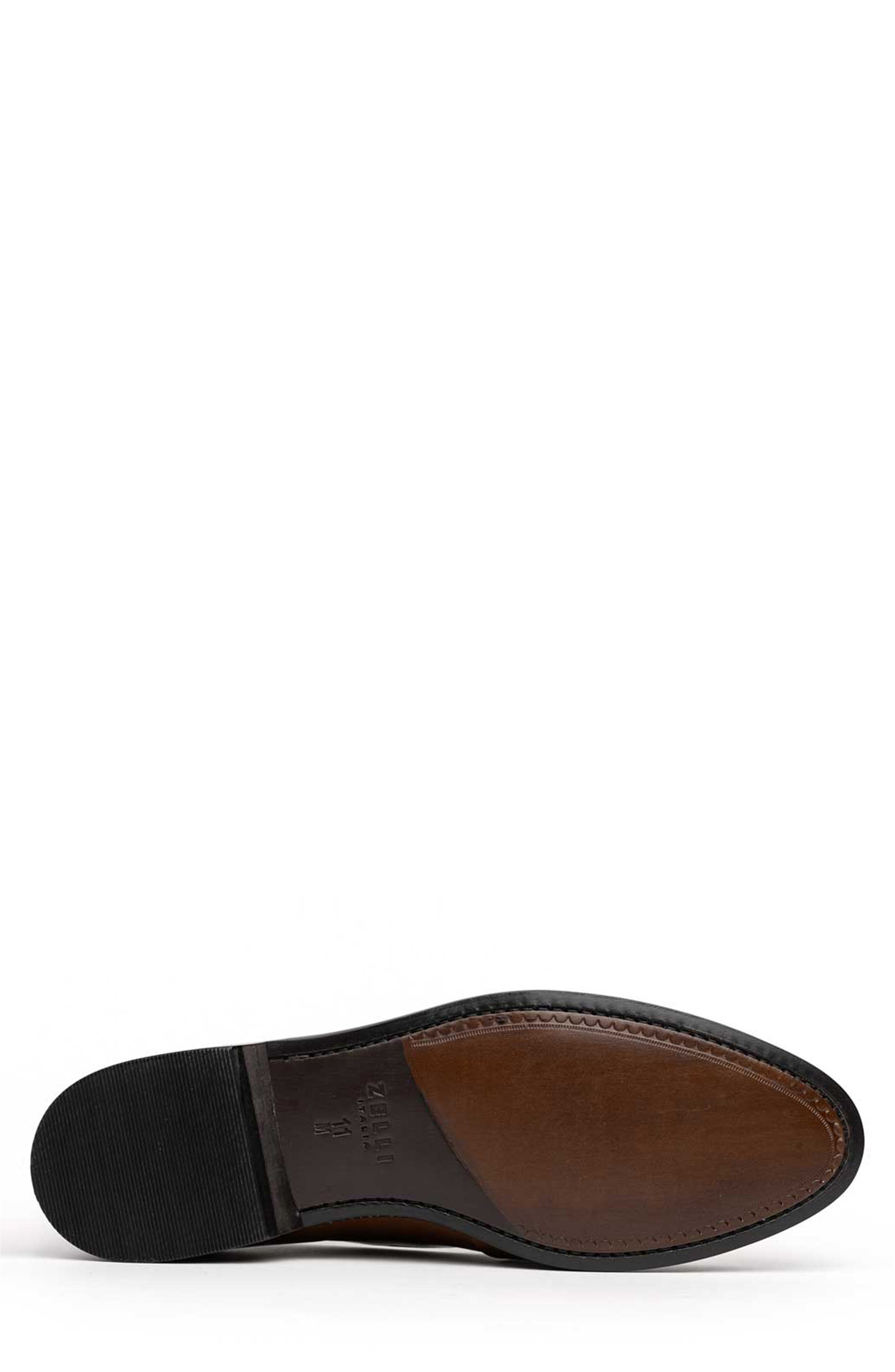 Alba Penny Loafer, Alternate, color, COGNAC/ CREAM