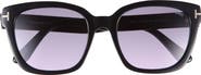 TOM FORD Haylay 53mm Square Sunglasses