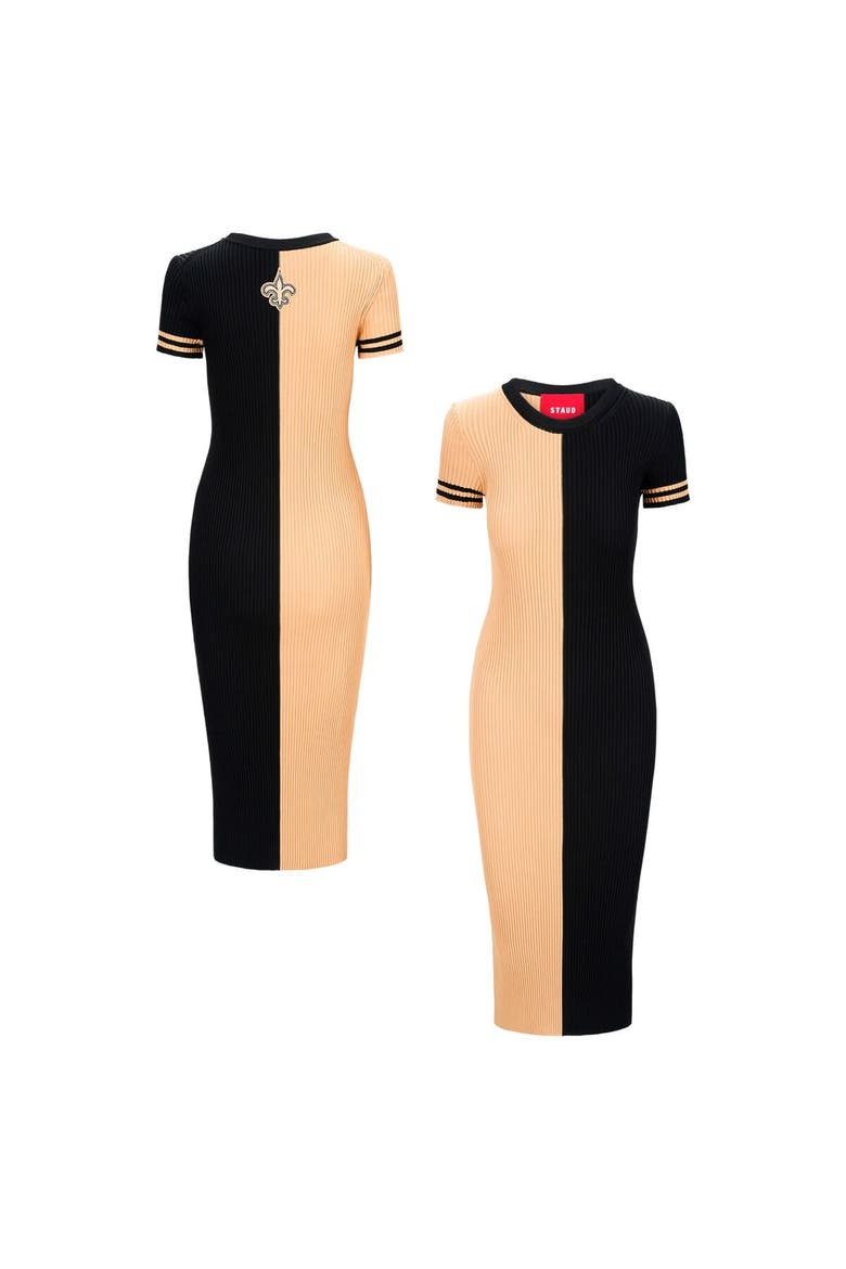 Women's STAUD  Gold/Black New Orleans Saints Colleen Dress, Main, color, Gold