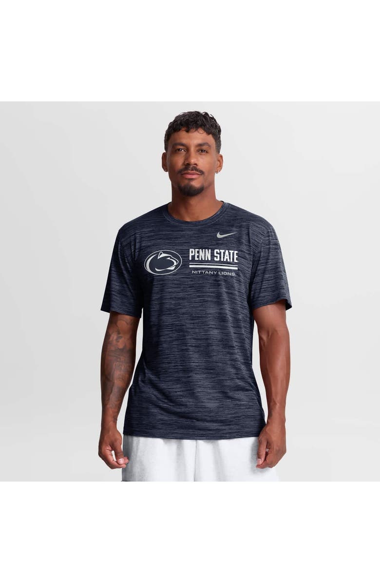 Nike Men's Nike Navy Penn State Nittany Lions Sideline Velocity Dri-FIT T-Shirt, Main, color, Navy