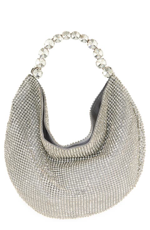 Mini Crystal Embellished Handbag