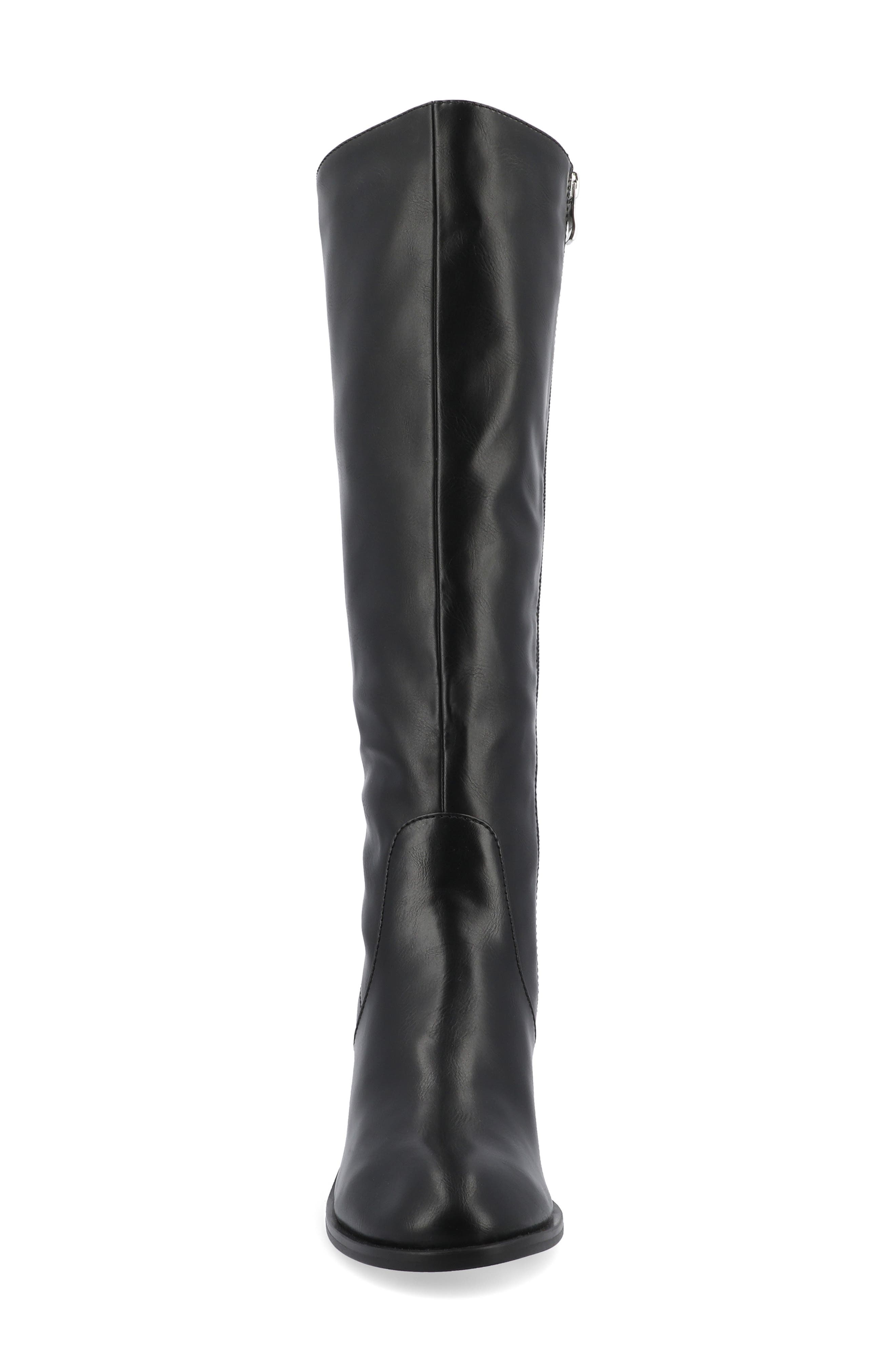 Journee Collection Romilly Block Heel Boot, Alternate, color, Black