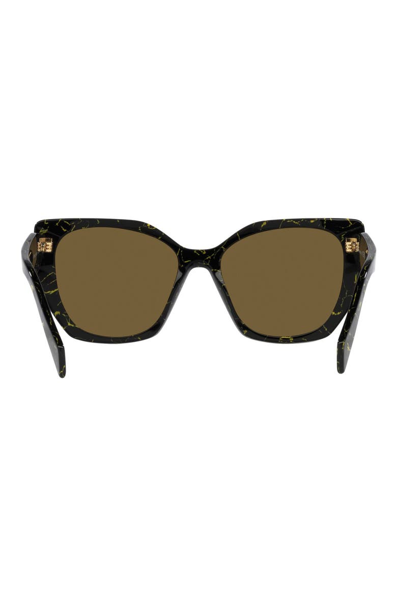 50mm Small Rectangular Sunglasses, Alternate, color, DARK BROWN