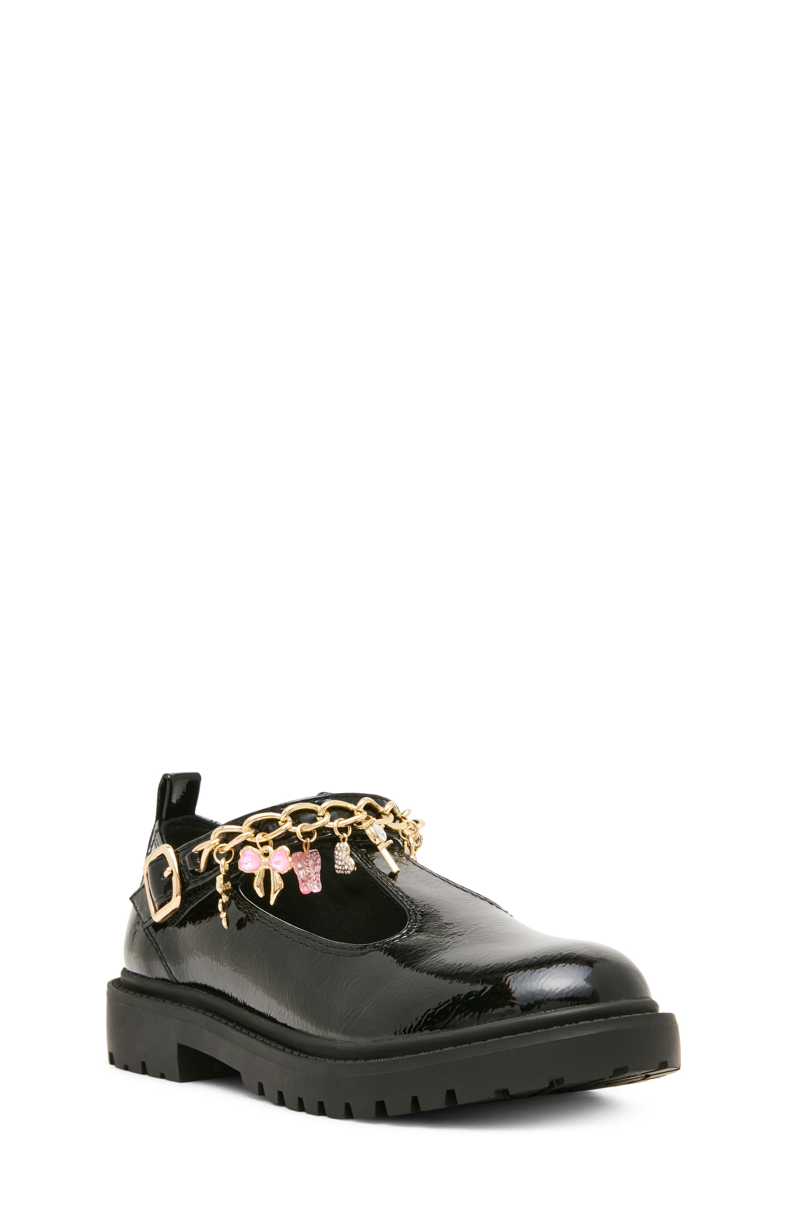 Steve Madden Kids' JLUNDIN Faux Leather Mary Jane, Main, color, Black