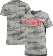 PRESSBOX Women's Pressbox Camo Oklahoma Sooners T-Shirt