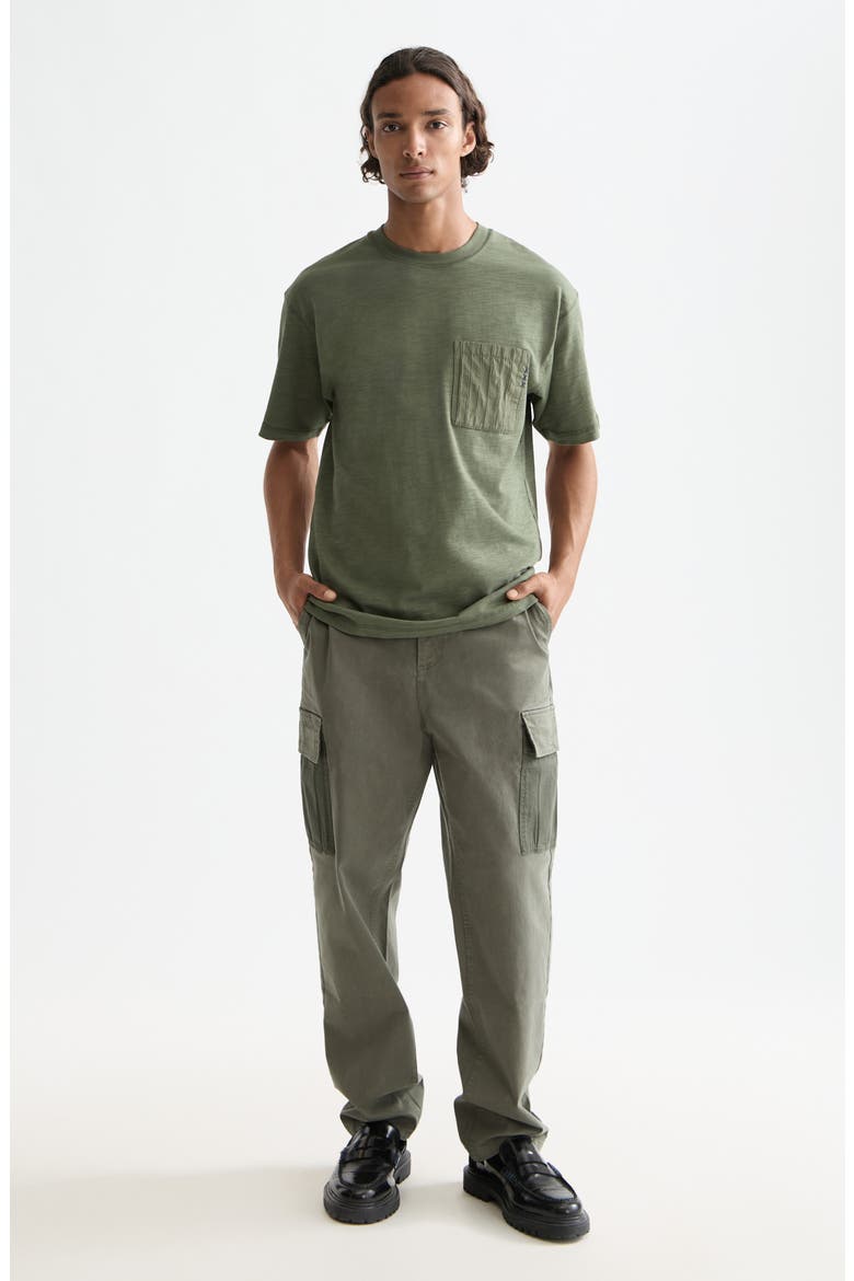 Relaxed Fit Slub Cotton Pocket T-Shirt, Alternate, color, THYME