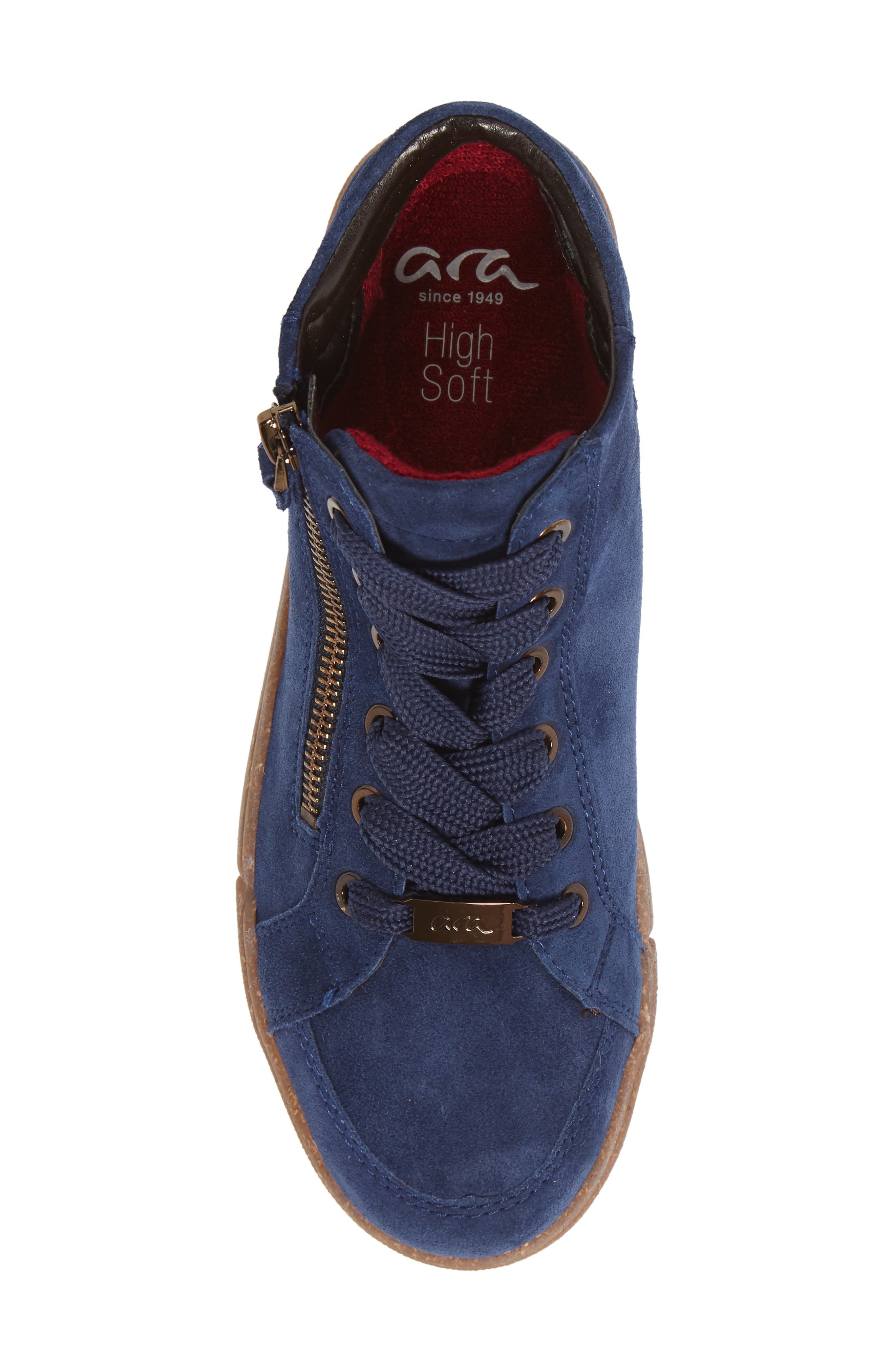 Raja Sneaker, Alternate, color, SAPPHIRE VELOUR SUEDE