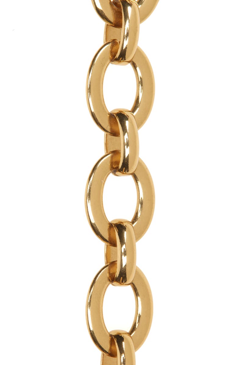 Chloé Script Logo Chain Belt, Alternate, color, 