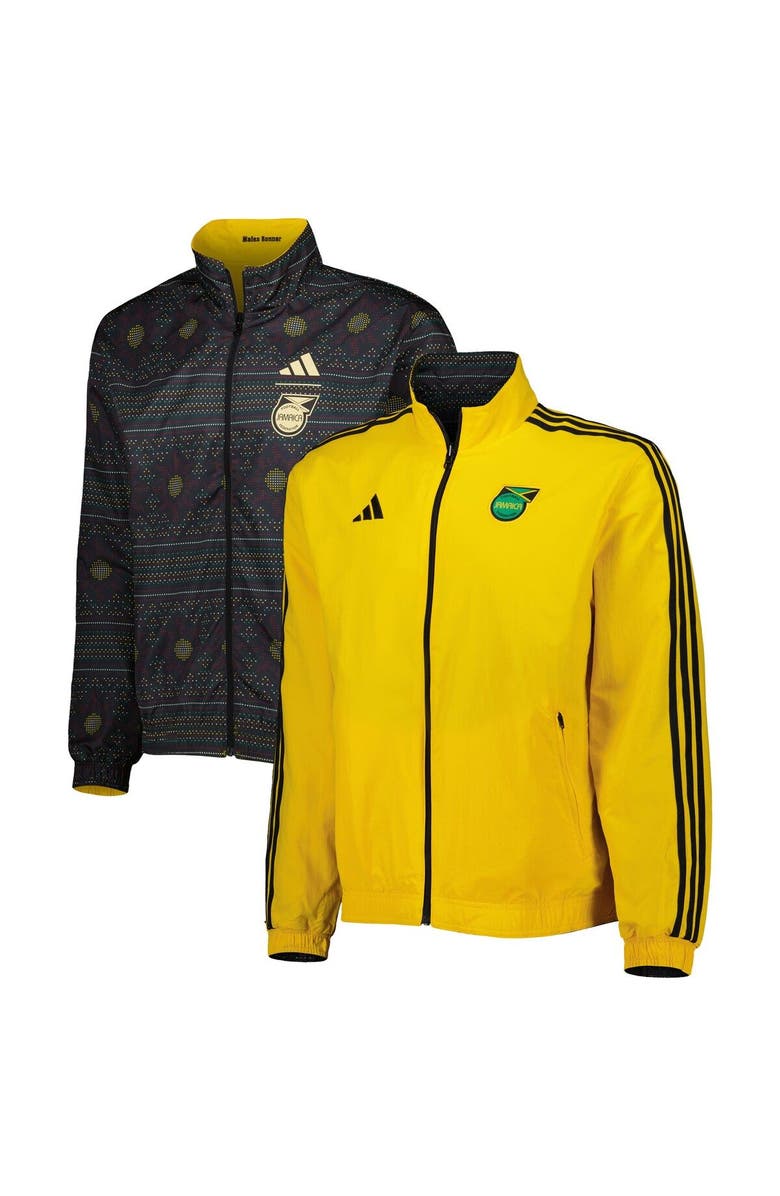 adidas Men's adidas Yellow Jamaica National Team 2023 On-Field Anthem Full-Zip Jacket, Alternate, color, 