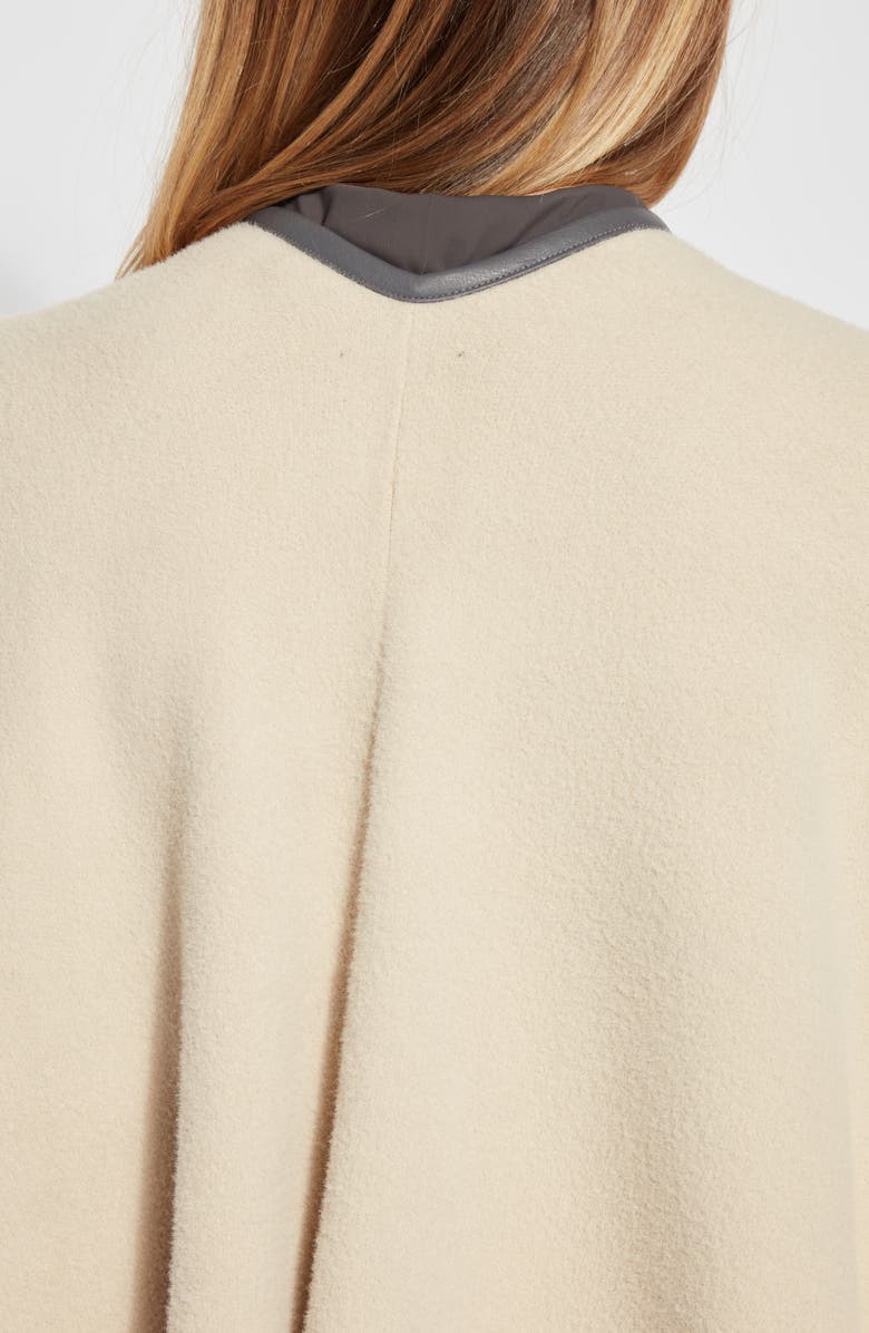 Lysse Stripe Knit Ruana, Alternate, color, Rhythm Stripe White Oak