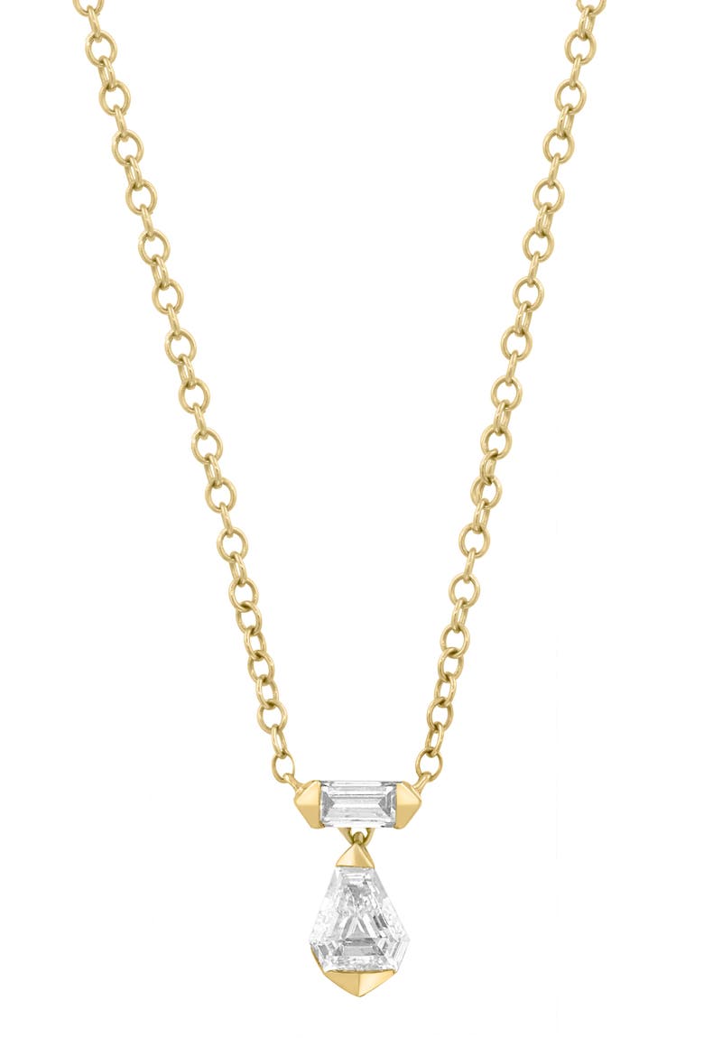 Lab-Grown Diamond Pendant Necklace, Alternate, color, GOLD