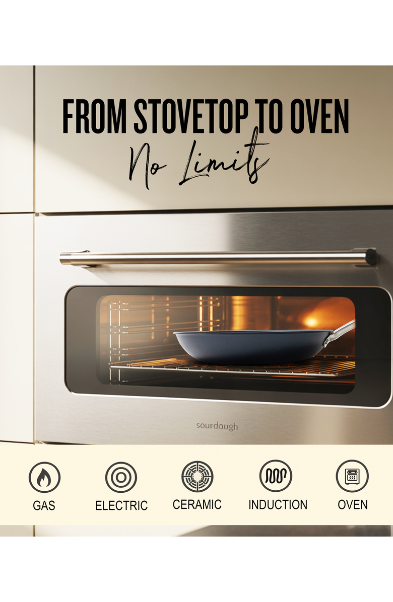 Alva Black Angus Carbon Steel Frying Pan, Alternate, color, Blue 11-Inch