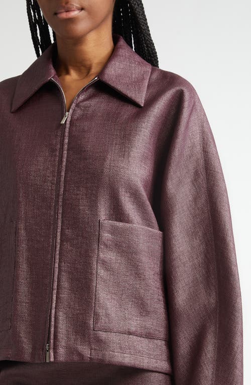 Ferragamo Patch Pocket Jacket In Oxblood