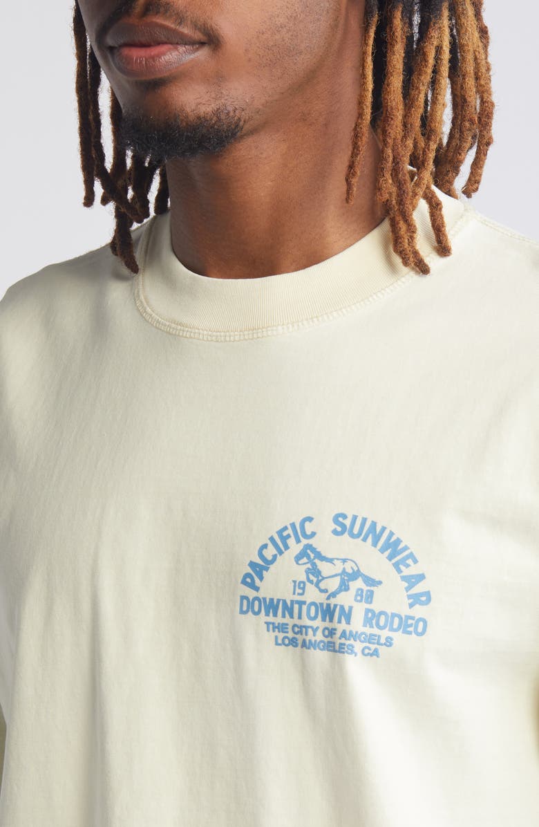 PacSun Downtown Rodeo Cotton Graphic T-Shirt, Alternate, color, Cream