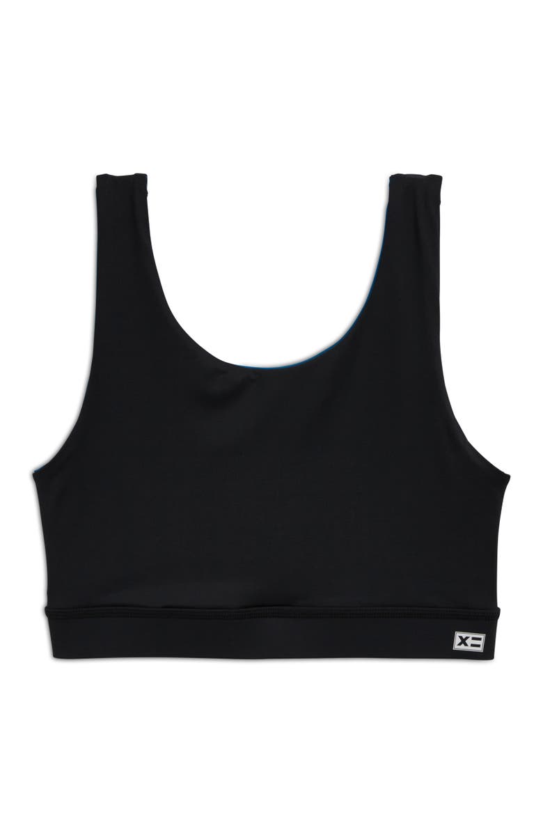 TomboyX Reversible Swim Sport Compression Bikini Top, Alternate, color, Marina Blue