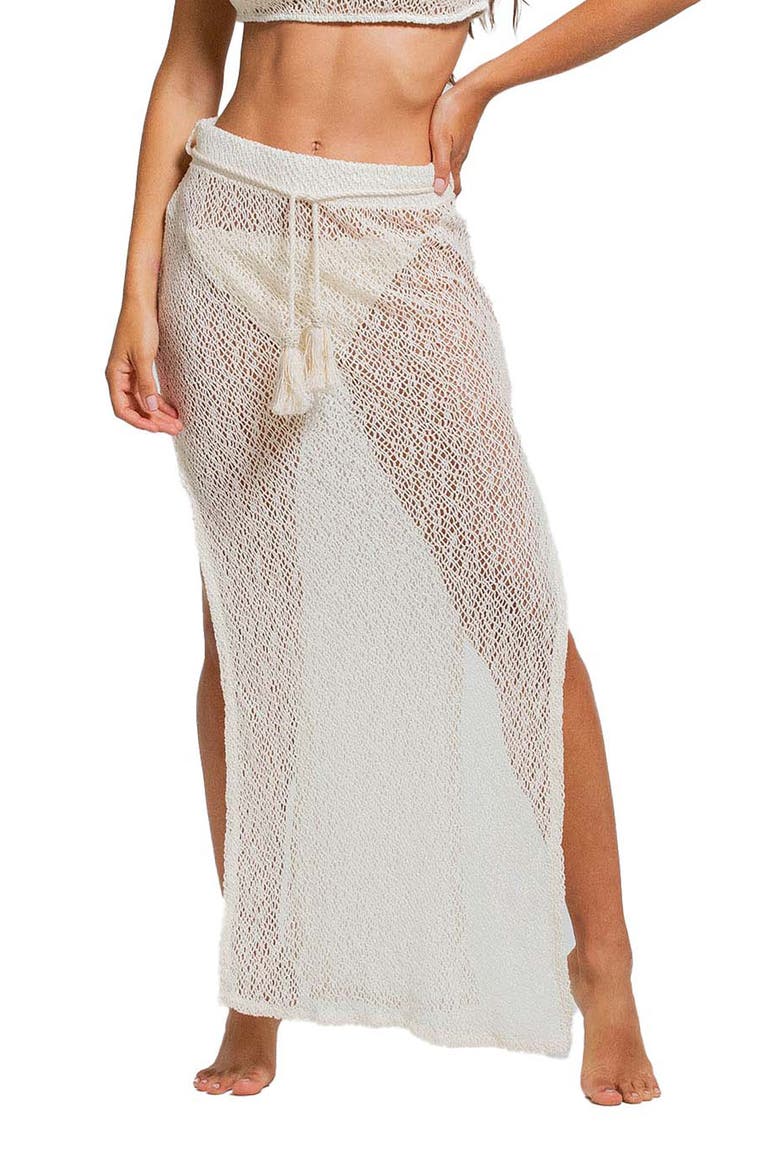Midi Open Stitch Cover-Up Skirt, Main, color, NATURAL COLOR
