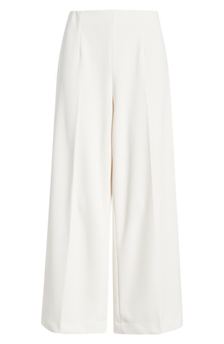 Anne Klein Pull-On Crop Wide Leg Pants, Main, color, White Dove