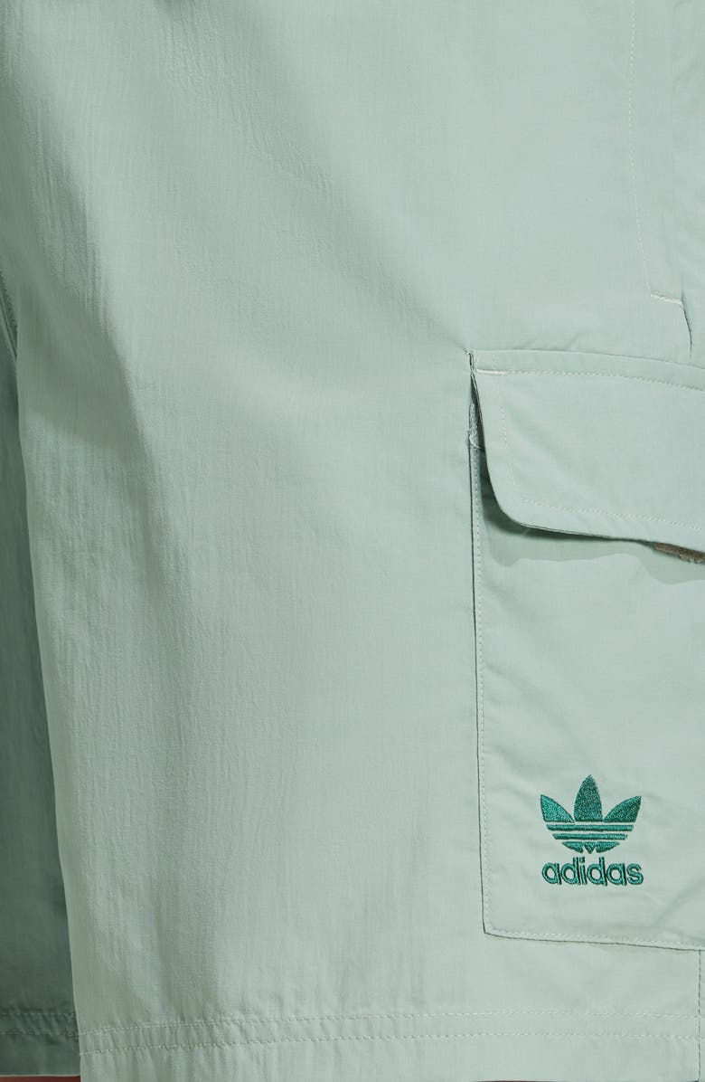 adidas Originals Trefoil Woven Nylon Cargo Shorts, Alternate, color,