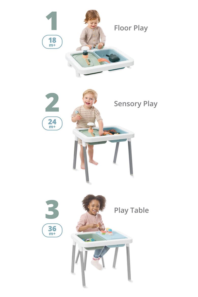 Discoverosity 3-in-1 Sensory Table, Alternate, color, WHITE