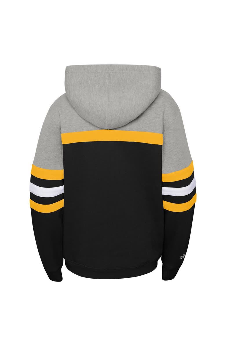 Mitchell & Ness Youth Mitchell & Ness  Black Pittsburgh Steelers Throwback Head Coach Pullover Hoodie, Alternate, color, Black